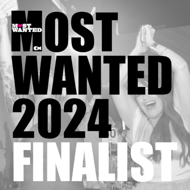 text most wanted 2024 finalist in grey