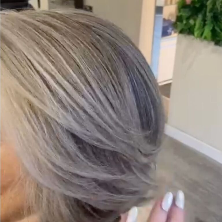short grey hair